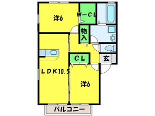 グラステイルＡ棟の物件間取画像